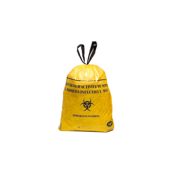 Sac poubelle Dasri - 110L - DASRI - Jaune - 200 sacs - 30µ