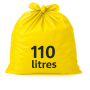 Sac poubelle Dasri - 110L - DASRI - Jaune - 200 sacs