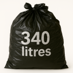 Sac pour conteneur - 340L - Noir - 100 sacs