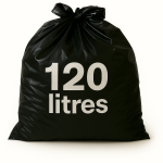 Sac pour conteneur - 120L - Noir - 100 sacs