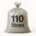 Sac poubelle - 110L - Transparent - 200 sacs
