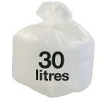 Sac poubelle - 30L - Blanc - 500 sacs