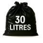 Sac poubelle - 30L - Noir - 500 sacs