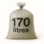 Sac poubelle - 170L - Transparent - 100 sacs