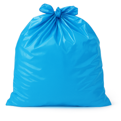 Sac poubelle - 130L - Bleu - 100 sacs - 40µ