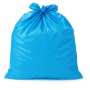 Sac poubelle - 110L - Bleu - 200 sacs