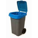 Sac poubelle - 110L - Bleu - 200 sacs